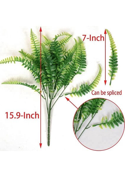 Açık Eğrelti Otları Için 12 Adet Yapay Bitkiler Yapay Boston Fern Bitki Açık Plastik Bitkiler Için Yapay Eğrelti Otları (Yurt Dışından) fiyatları