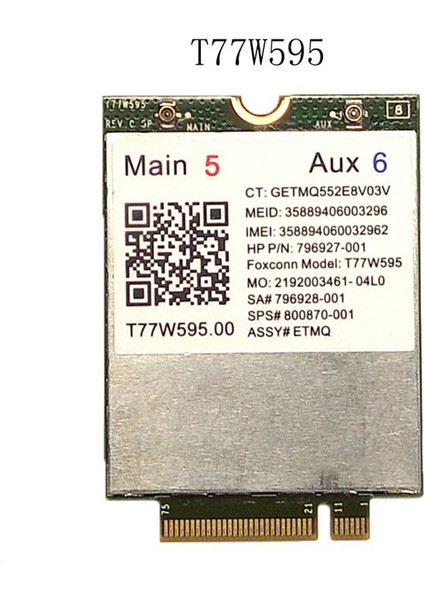 LT4120 X5 Lte T77W595 796928-001 4g Wwan M.2 150 Mbps Modem Probook/elitebook 820 840 850 745 G3 640 650 645 G2 (Yurt Dışından) fiyatları