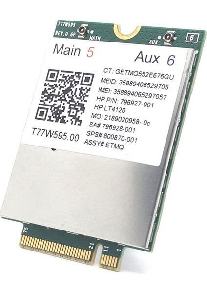 LT4120 X5 Lte T77W595 796928-001 4g Wwan M.2 150 Mbps Modem Probook/elitebook 820 840 850 745 G3 640 650 645 G2 (Yurt Dışından) fırsatları