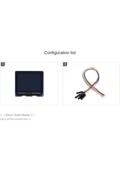 1.32 Inç OLED Modül 128X96 Çözünürlük 16 Gri Seviye Ekran SPI/I2C Haberleşme (Yurt Dışından)