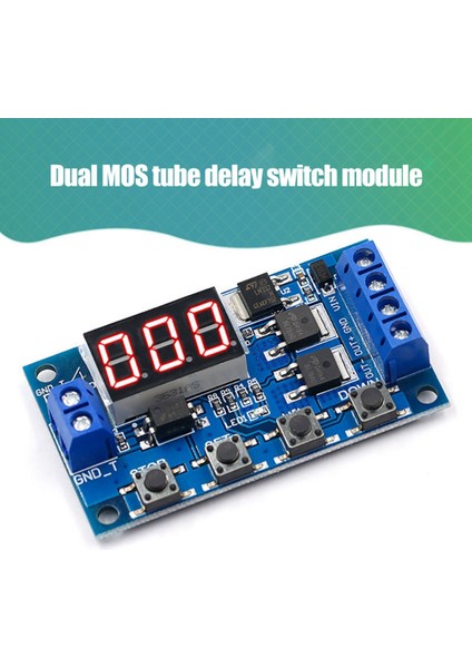 4 Adet Çift Mos Tüp Gecikme Anahtar Modülü Tetik Döngüsü Zamanlama Gecikme Anahtarı Devresi (Yurt Dışından) fırsatları