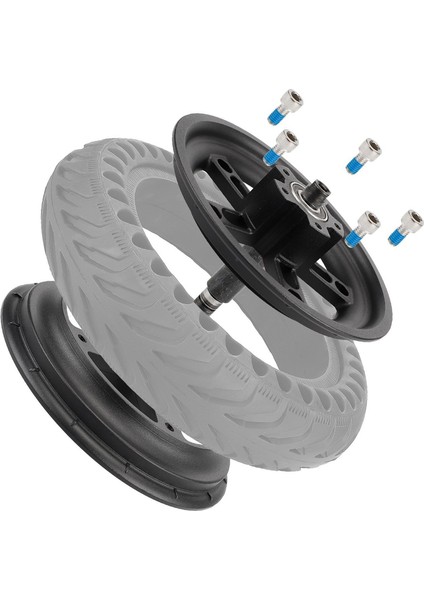 Xiaomi Pro/pro2 8.5 Inç Elektrikli Scooter Bölünmüş Tekerlek Göbeği Alüminyum Alaşımlı Arka Tekerlek Jantları Katı Lastik Aksesuarları, Kırmızı (Yurt Dışından) fiyatları