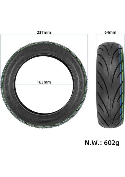 Nıu Scooter Modeli Için Cst Zhengxin 10X2.30-6.5 Içsiz Lastik Kq2 Adanmış Ön ve Arka Lastikler (Yurt Dışından) modelleri