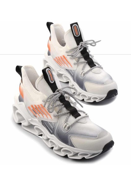 Beyaz Triko Erkek Sneaker E01175560182