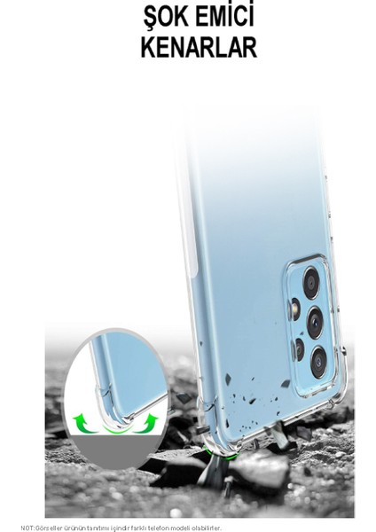 Samsung Galaxy A15 Kapak Şeffaf Airbag Antishock Köşe Korumalı Silikon Kılıf
