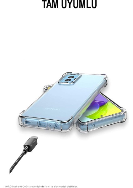 Samsung Galaxy A15 Kapak Şeffaf Airbag Antishock Köşe Korumalı Silikon Kılıf