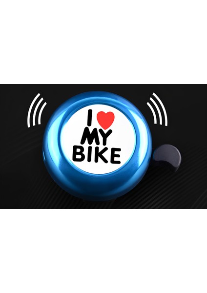 I Love My Bike Bisiklet Zili Mavi indirimleri