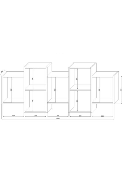 Dekoratif Duvar Rafı, Beyaz Duvar Rafı, Duvar Rafı Kitaplık, Çok Amaçlı Raf, %100 Mdf