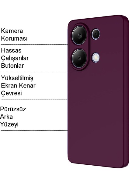 Xiaomi Redmi Note 13 4g Kapak Kamera Korumalı Içi Kadife Lansman Silikon Kılıf - Lacivert fiyatları