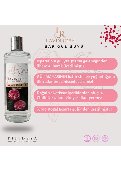Gül Suyu - Yağı Alınmamış Doğal Gül Suyu - Yerel Gül Mayası Onarıcı, Aydınlatıcı ve Arındırıcı Gülsuyu indirimleri