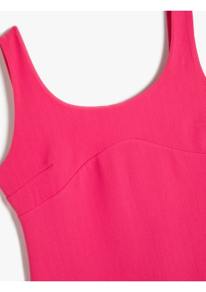 Mini Kalın Askılı Kalem Elbise Slim Fit modelleri
