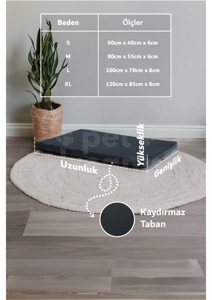 Milo Lüks Kedi Köpek Yatağı Kaymaz Altlık fiyatları