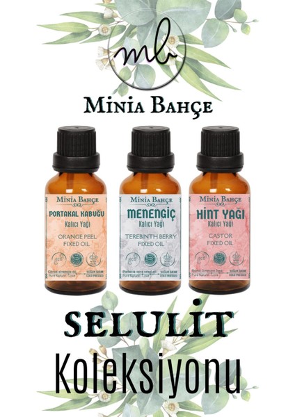 Menengiç Yağı 20ML, Portakal Yağı 20ML, Hint Yağı 20ML, %100 Saf