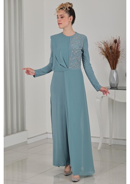 Zeren Tesettür Tulum Mint