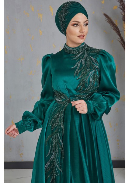 Yağmur Tesettür Abiye Zümrüt fiyatları