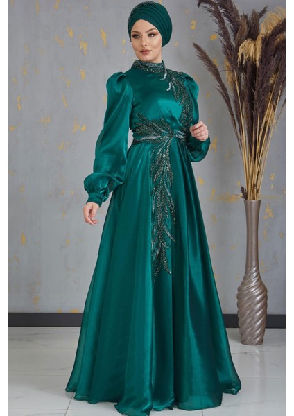 Yağmur Tesettür Abiye Zümrüt fırsatları