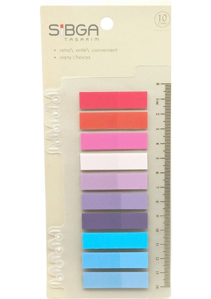 Şeffaf Renkli Postit Post-It Post It. Kitap Ayracı Ayraç Postit Sticker Not Kağıdı 200 Yaprak