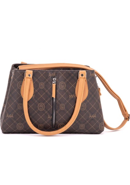 Kadın 3 Bölmeli El ve Omuz Çantası