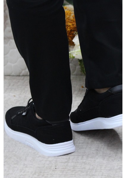 Dks 2038 Siyah Beyaz Hafif Rahat Keten Sneaker Erkek Ayakkabı fırsatları