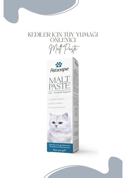 Kedi Maltı Macun 100 gr Kediler Için Tüy Yumağı Önleyici