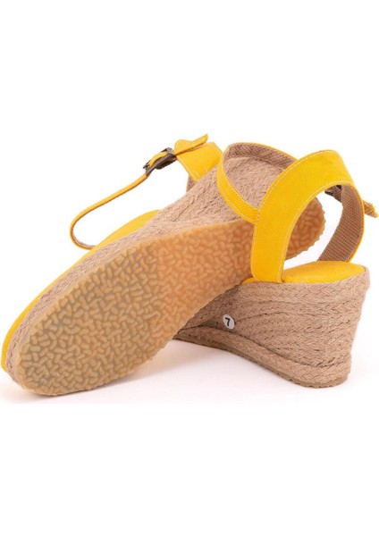 Topuğu Açık Bilekten Bantlı Dolgu Topuk Keten Hasır Espadril fırsatları