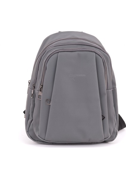 Kadın Buzi Kumaş Deri Çok Gözlü Sırt Çantası