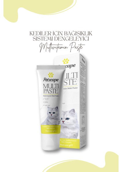 Multivitamin Macun 100 gr Kediler Için Multivitamin Macunu