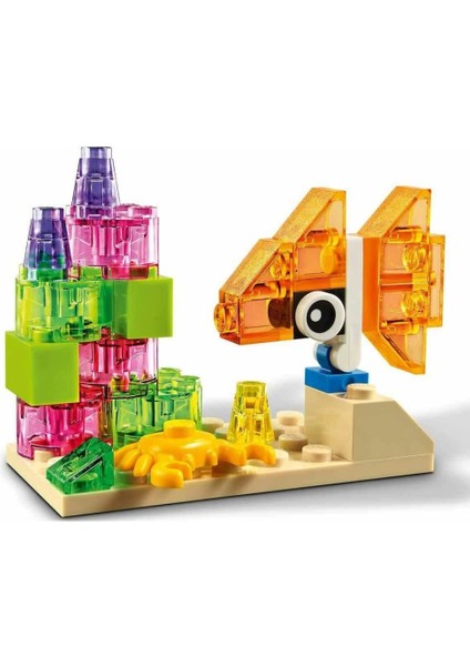 Akdenizpos  ON01 11013 Lego® Classic Yaratıcı Şeffaf Yapım Parçaları 500 Parça (Yeni)