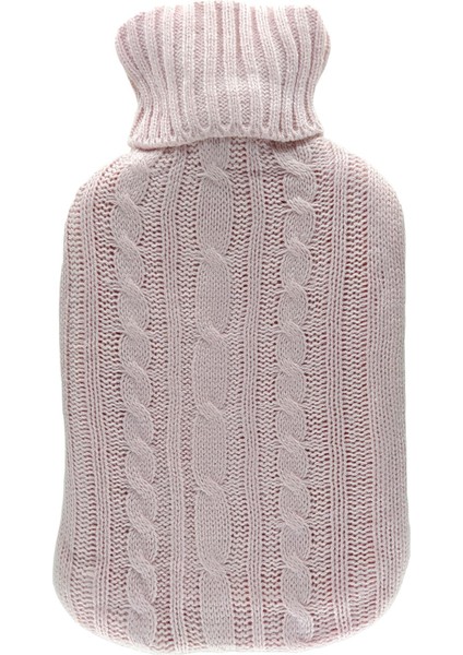 Termofor 2 Litre Sıcak Su Torbası Örgü Pembe Sgb-1922p