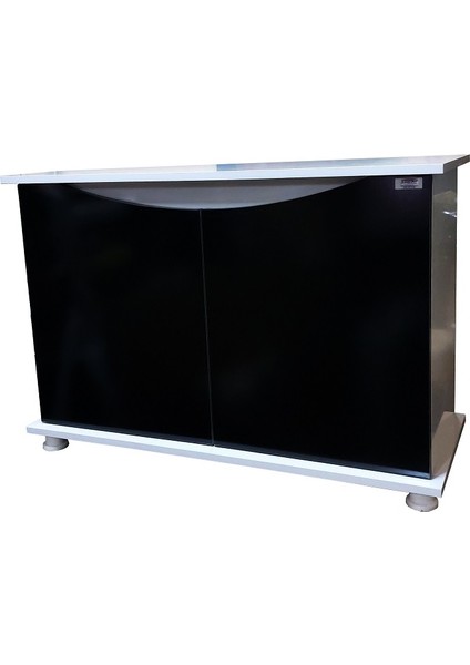 100 cm Mdf KP1004025SY Flex Siyah Kapaklı Akvaryum Sehpası 100X40X69 cm