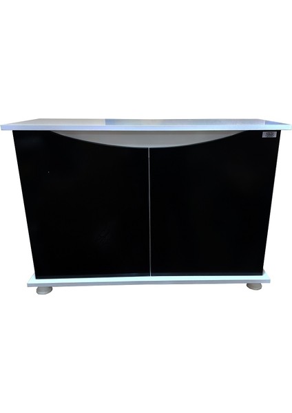 100 cm Mdf KP1004025SY Flex Siyah Kapaklı Akvaryum Sehpası 100X40X69 cm