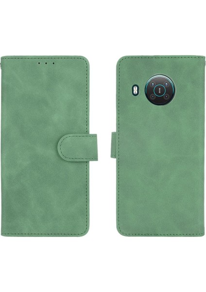 Kart ile Nokia X10 Tam Koruma Deri Folio Flip Case Için Kılıf (Yurt Dışından)
