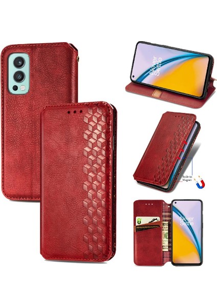 Oneplus Nord 2 Için Kılıf Zarif Iş Cüzdan Fonksiyonu Deri Kılıf (Yurt Dışından)