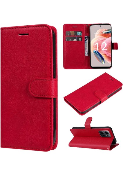 Xiaomi Redmi Not 12 Için Flip Case 4g Iş Cüzdan Telefon Kılıfı Klasik (Yurt Dışından)