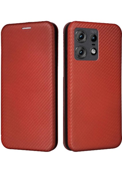 Motorola Moto Kenar 50 Pro Kart Ekleme Deri Folio Flip Case Için Kılıf (Yurt Dışından)