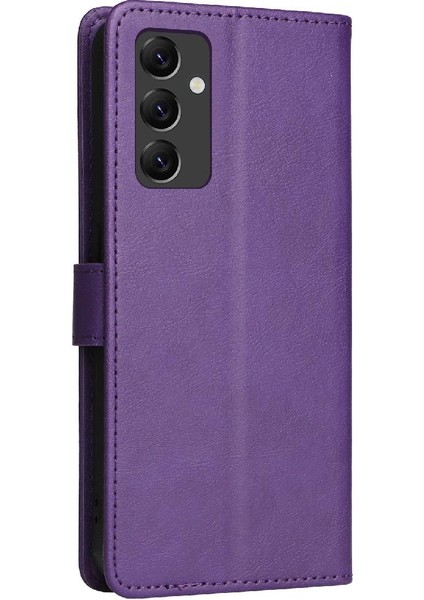 Kart Yuvası ile Samsung Galaxy A14 5g Klasik Düz Renk Için Flip Case (Yurt Dışından)