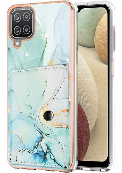 Samsung Galaxy A12 5g Kart Yuvaları Için Kılıf Mermer Yumuşak Tpu Tampon Ince (Yurt Dışından)