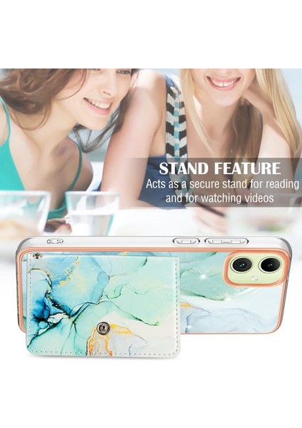 Samsung Galaxy A05 Yumuşak Tpu Tampon Kart Yuvaları Için Kılıf Ince Cüzdan Mermer (Yurt Dışından) indirimleri