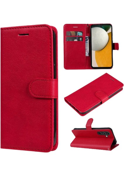 Samsung Galaxy A15 Iş Cüzdan Telefon Kılıfı Için Flip Case Klasik Katı (Yurt Dışından)