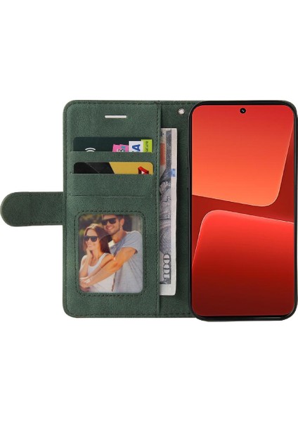 Xiaomi 13 Kickstand Koruyucu Iki Renkli Dikiş Pu Deri (Yurt Dışından) fiyatları