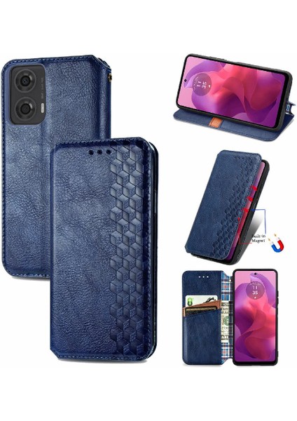 Motorola Moto G24 Zarif Iş Moda Tasarım Cüzdan Kılıf (Yurt Dışından)