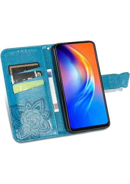 Tecno Spark 6 Kanat Çok Renkli Iş Kelebek Cüzdan Için Kılıf (Yurt Dışından)