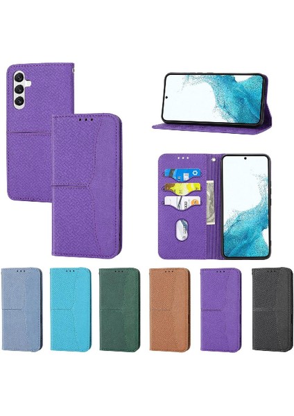 Samsung Galaxy A15 4g/5g Pu Deri Kapak Kredi Kartı Tutucu Flip Case (Yurt Dışından)