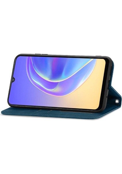 Vivo V21E 4g Için Basit Iş Deri Kılıf Fermuar Kordon Cüzdan (Yurt Dışından) fiyatları