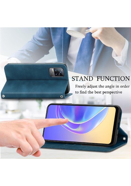 Vivo V21E 4g Için Basit Iş Deri Kılıf Fermuar Kordon Cüzdan (Yurt Dışından) indirimleri