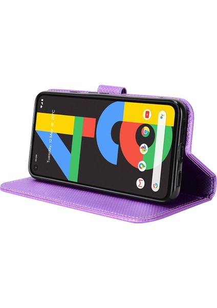 Google Piksel 4A 4g Kickstand Kart Tutucu Kapak Manyetik Cüzdan Için Kılıf (Yurt Dışından) modelleri