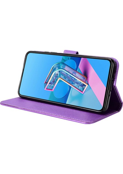 Asus Zenfone 7 Için Kılıf Pro Kart Tutucu Kickstand Kapak Manyetik Cüzdan (Yurt Dışından)