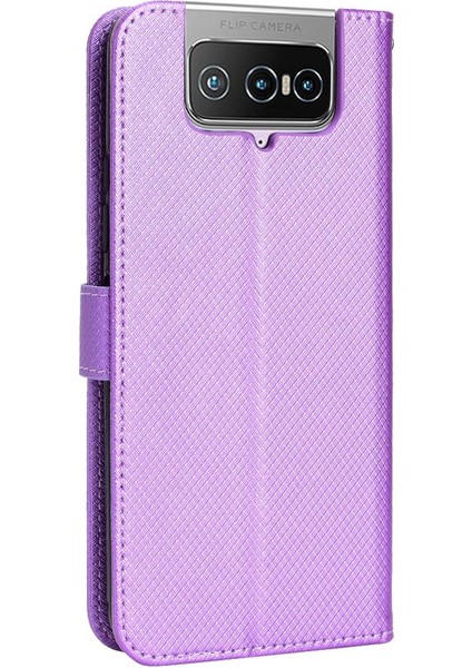 Asus Zenfone 7 Için Kılıf Pro Kart Tutucu Kickstand Kapak Manyetik Cüzdan (Yurt Dışından)