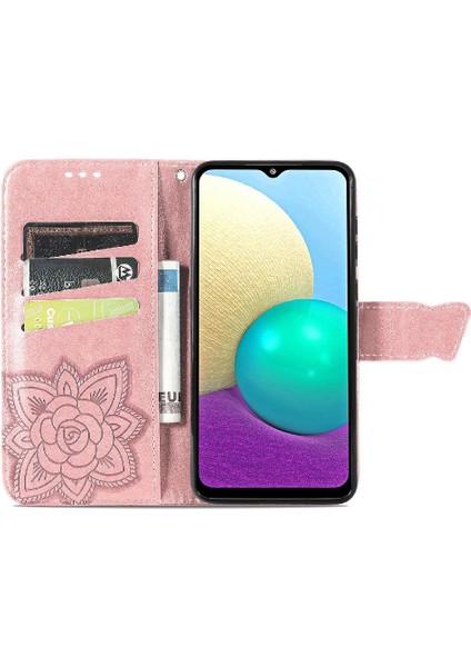 Samsung A02 Kelebek Çok Renkli Iş Kanat Cüzdan Için Kılıf (Yurt Dışından) indirimleri