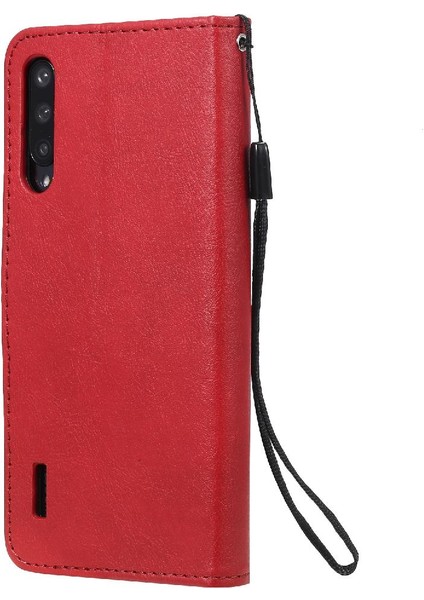 Kart Yuvası ile Xiaomi Mi CC9E Için Flip Case Klasik Katı Renk Yüksek Telefon (Yurt Dışından)